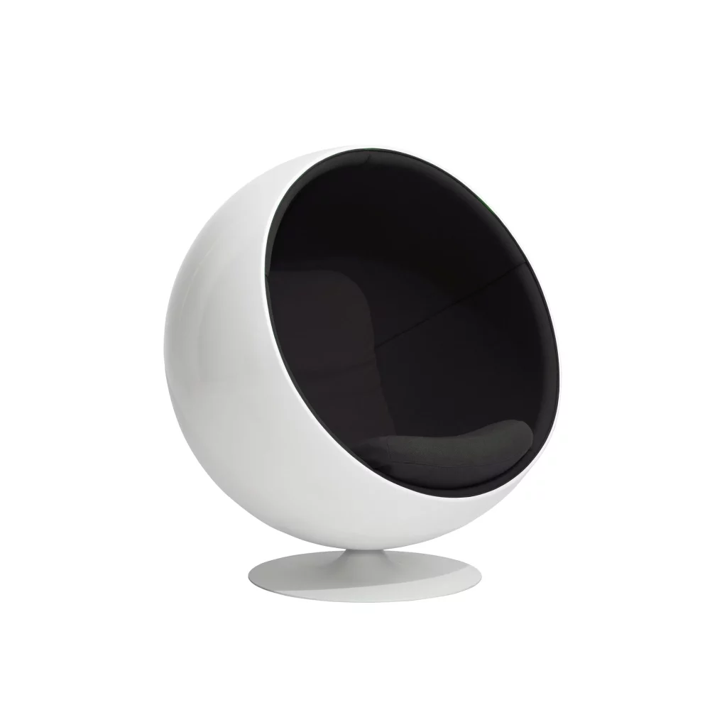 Eero Aarnio Originals Pallotuoli musta