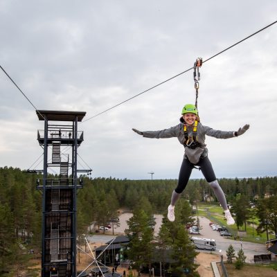 Mega Zipline – vaijeriliuku tornin huipulta